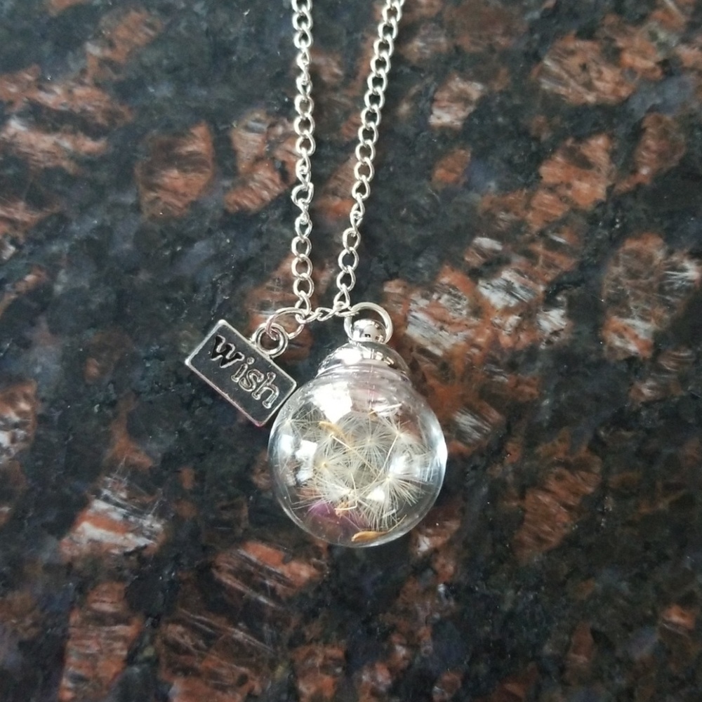 Dandelion necklace